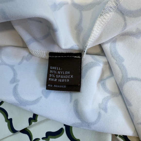 J. McLaughlin Midi Dress Womens Size XL Catalina Cloth Stretch Preppy Print - Picture 5 of 8